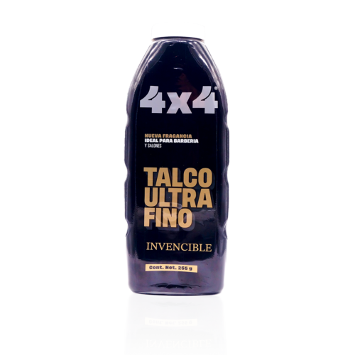 4X4 TALCO ULTRA FINO IDEAL PARA BARBERIAS AROMA INVENCIBLE 255GR