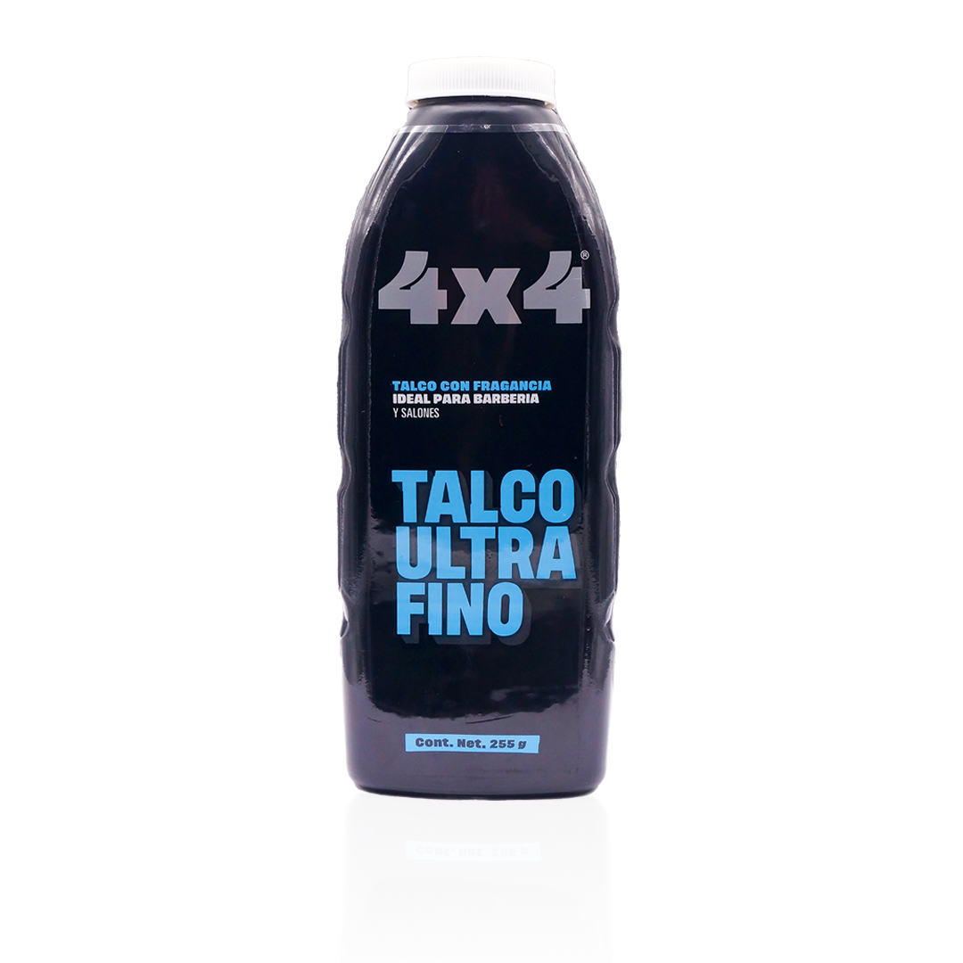 4X4 TALCO ULTRA FINO IDEAL PARA BARBERIAS 255GR