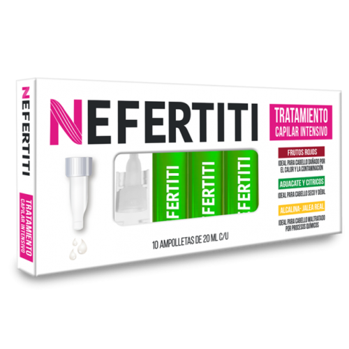 NEFERTITI AMPOLLETAS AGUACATE 10 PIEZAS