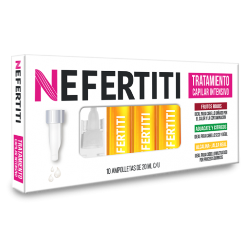 NEFERTITI AMPOLLETAS JALEA REAL 10 PIEZAS
