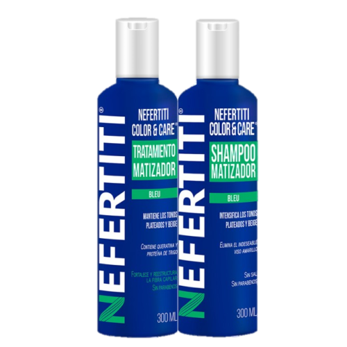 NEFERTITI SHAMPOO Y TRATAMIENTO BLEU 300ml
