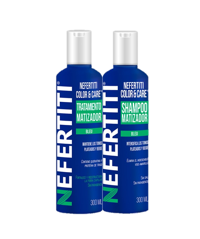 NEFERTITI SHAMPOO Y TRATAMIENTO BLEU 300ml
