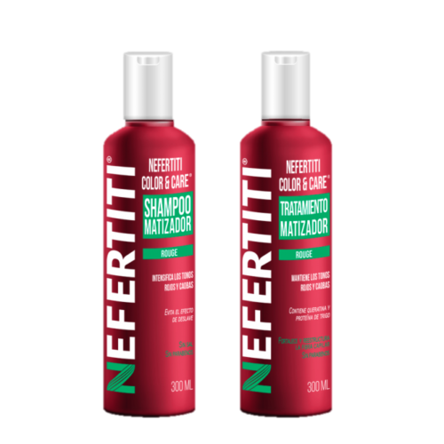 NEFERTITI SHAMPOO Y TRATAMIENTO ROUGE 300ml