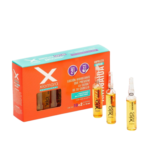 XIOMARA AMPOLLETAS CAPILARES ANTI CAIDA 12 PIEZAS