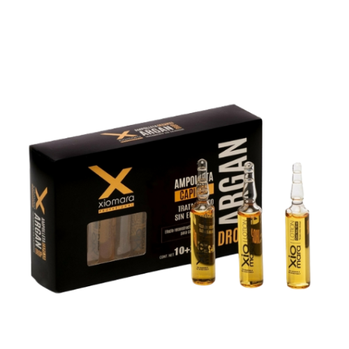 XIOMARA AMPOLLETAS CAPILARES CON ARGAN 12 PIEZAS