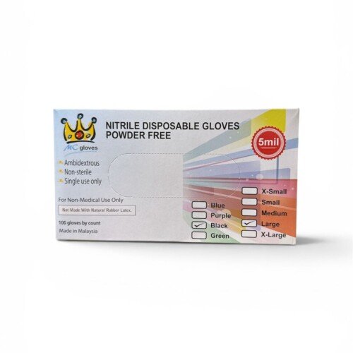 CAJA DE 100 GUANTES NITRILO TALLA GRANDE