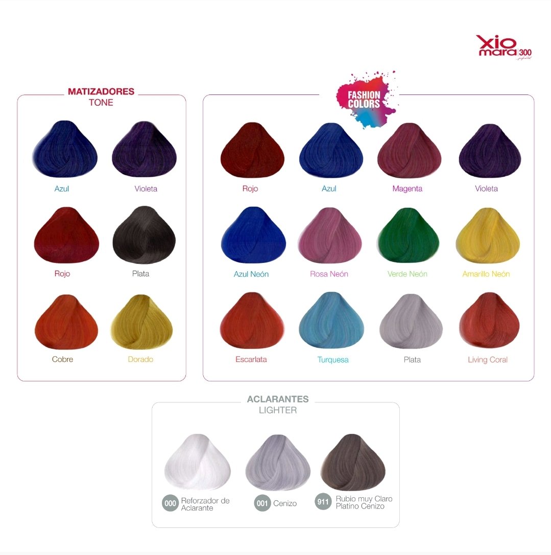 XIOMARA 300 TINTE PARA CABELLO CON ARGAN, EXTRACTO DE TE Y VITAMINA C 100gr - Image 6
