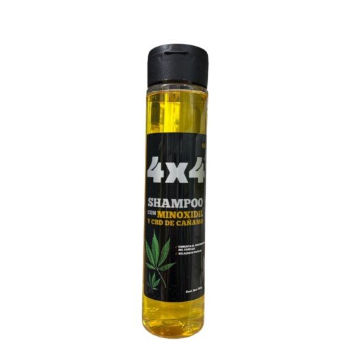 4X4 SHAMPOO CBD + MINOXIDIL FUERZA Y CRECIMIENTO DESDE LA RAIZ 500ml